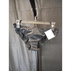 Smart & Sexy womens Ruffled and Ruched Back Bikini Swim Bottoms, Black, Small US